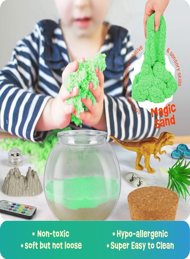 LAOESE Dinosaur Toys for Kids - Dinosaurs Terrarium Kit for Kids - Birthday Christmas Gifts for Boy Ages 4 5 6 7 8-12 Year Old - DIY Dino Toys for Boys - Arts and Crafts Kit for Kid - Image 4